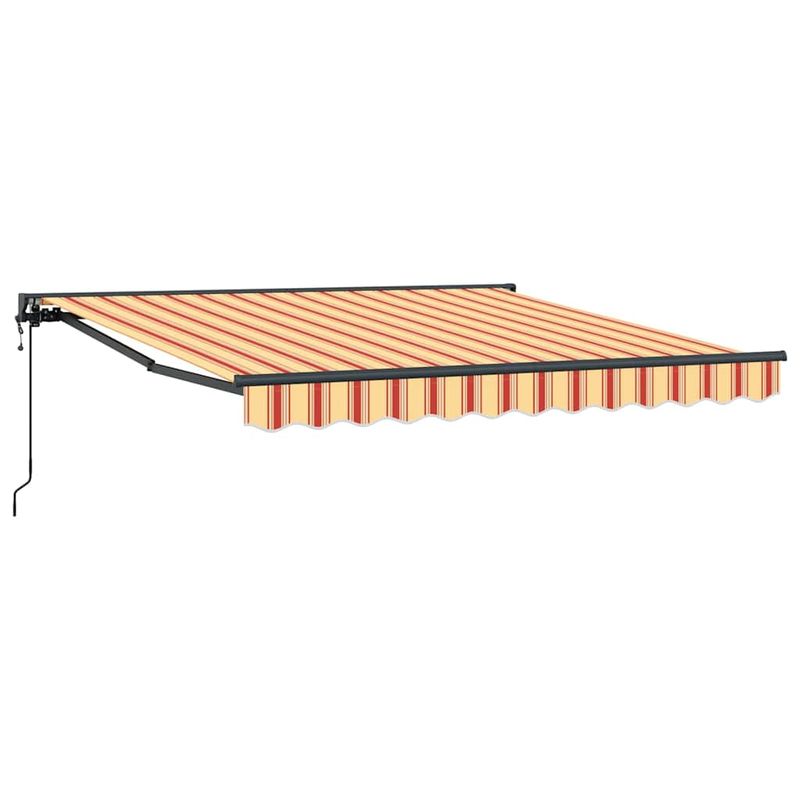 Casa si Gradina - Gradina si terasa - Umbrele si pavilioane - Pavilioane - Cortina Retractabila Manual Galben si portocalie 350x250 cm - Infinity.ro
