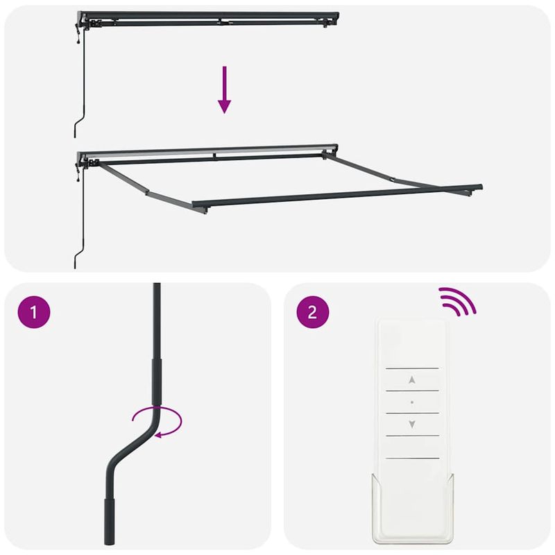 Casa si Gradina - Gradina si terasa - Umbrele si pavilioane - Pavilioane - Cortina Retractabila Manual Galben si portocalie 350x250 cm - Infinity.ro