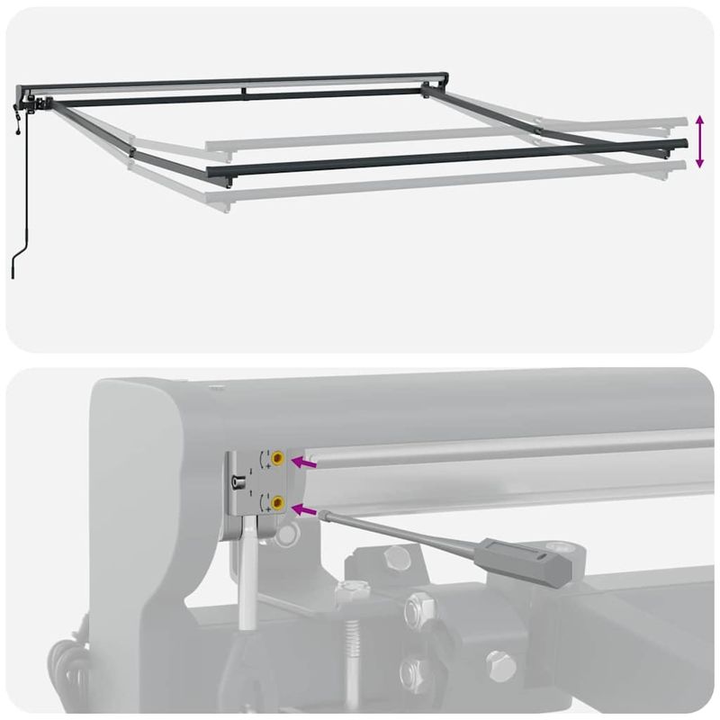 Casa si Gradina - Gradina si terasa - Umbrele si pavilioane - Pavilioane - Cortina Retractabila Manual Galben si portocalie 350x250 cm - Infinity.ro