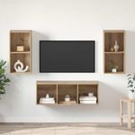 Casa si Gradina - Mobilier - Seturi de mobilier - Seturi living - Set dulap TV stejar artizanal 37 x 37 x 107 cm Lemn compozit - Infinity.ro