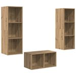 Casa si Gradina - Mobilier - Seturi de mobilier - Seturi living - Set dulap TV stejar artizanal 37 x 37 x 107 cm Lemn compozit - Infinity.ro