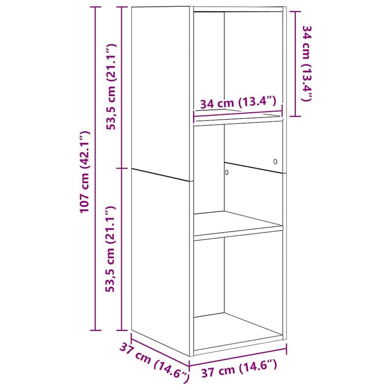Casa si Gradina - Mobilier - Seturi de mobilier - Seturi living - Set dulap TV stejar artizanal 37 x 37 x 107 cm Lemn compozit - Infinity.ro