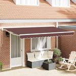 Casa si Gradina - Gradina si terasa - Umbrele si pavilioane - Pavilioane - Cortina Retractabila Manual Maro 400x200 cm - Infinity.ro