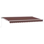 Casa si Gradina - Gradina si terasa - Umbrele si pavilioane - Pavilioane - Cortina Retractabila Manual Maro 400x200 cm - Infinity.ro