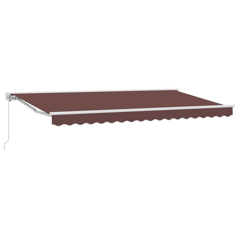 Casa si Gradina - Gradina si terasa - Umbrele si pavilioane - Pavilioane - Cortina Retractabila Manual Maro 400x200 cm - Infinity.ro