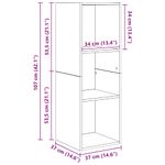 Casa si Gradina - Mobilier - Seturi de mobilier - Seturi living - Set dulap TV 3 pcs Stejar negru 37 x 37 x 107 cm Lemn compozit - Infinity.ro