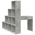 Casa si Gradina - Mobilier - Mese si birouri - Birouri - Birou de colt cu raft cu depozitare Gri beton 101.5 x 149.5 x 149.5 cm - Infinity.ro