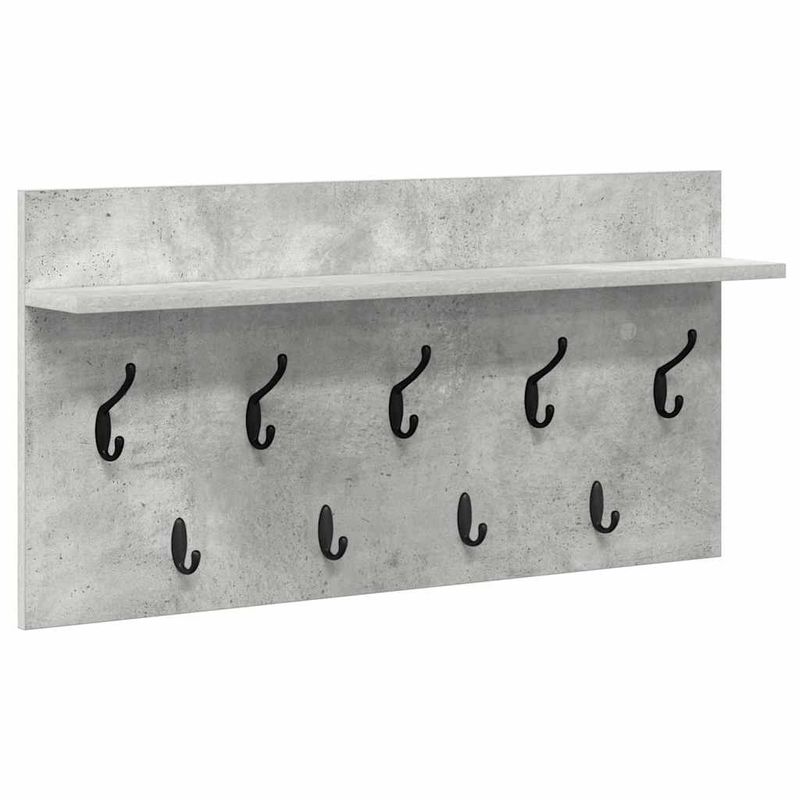Casa si Gradina - Mobilier - Biblioteci si rafturi - Rafturi - Racator de paltoane montat pe perete Gri beton 80 x 40 x 12 cm - Infinity.ro