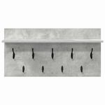 Casa si Gradina - Mobilier - Biblioteci si rafturi - Rafturi - Racator de paltoane montat pe perete Gri beton 80 x 40 x 12 cm - Infinity.ro