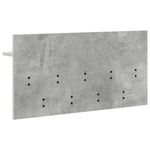 Casa si Gradina - Mobilier - Biblioteci si rafturi - Rafturi - Racator de paltoane montat pe perete Gri beton 80 x 40 x 12 cm - Infinity.ro