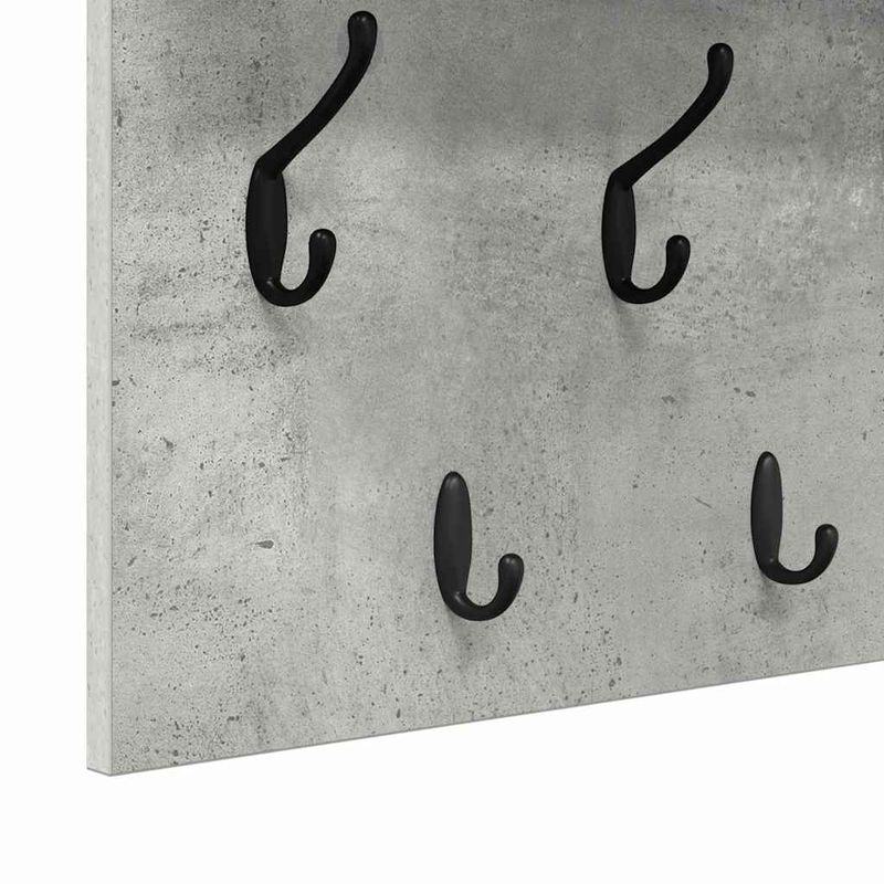 Casa si Gradina - Mobilier - Biblioteci si rafturi - Rafturi - Racator de paltoane montat pe perete Gri beton 80 x 40 x 12 cm - Infinity.ro