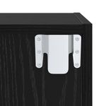 Casa si Gradina - Mobilier - Seturi de mobilier - Seturi living - Set dulap TV cu raft Pe perete 3 pcs Stejar negru 37 x 37 x 142.5 cm - Infinity.ro