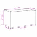 Casa si Gradina - Mobilier - Organizare si depozitare - Cutii depozitare - Cutie de depozitare exterioara Maro 100 x 50.5 x 50 cm - Infinity.ro