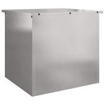 Casa si Gradina - Mobilier - Organizare si depozitare - Cutii depozitare - Cutie de depozitare exterioara - Argintie - 55 x 50,5 x 50 cm - Otel inoxidabil - Infinity.ro