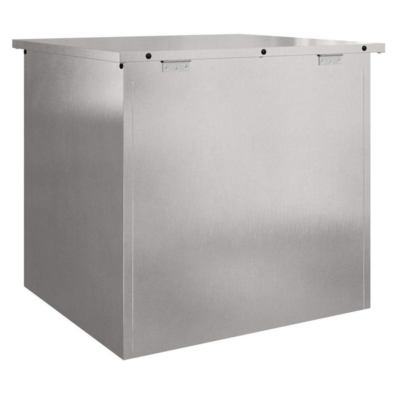 Casa si Gradina - Mobilier - Organizare si depozitare - Cutii depozitare - Cutie de depozitare exterioara - Argintie - 55 x 50,5 x 50 cm - Otel inoxidabil - Infinity.ro