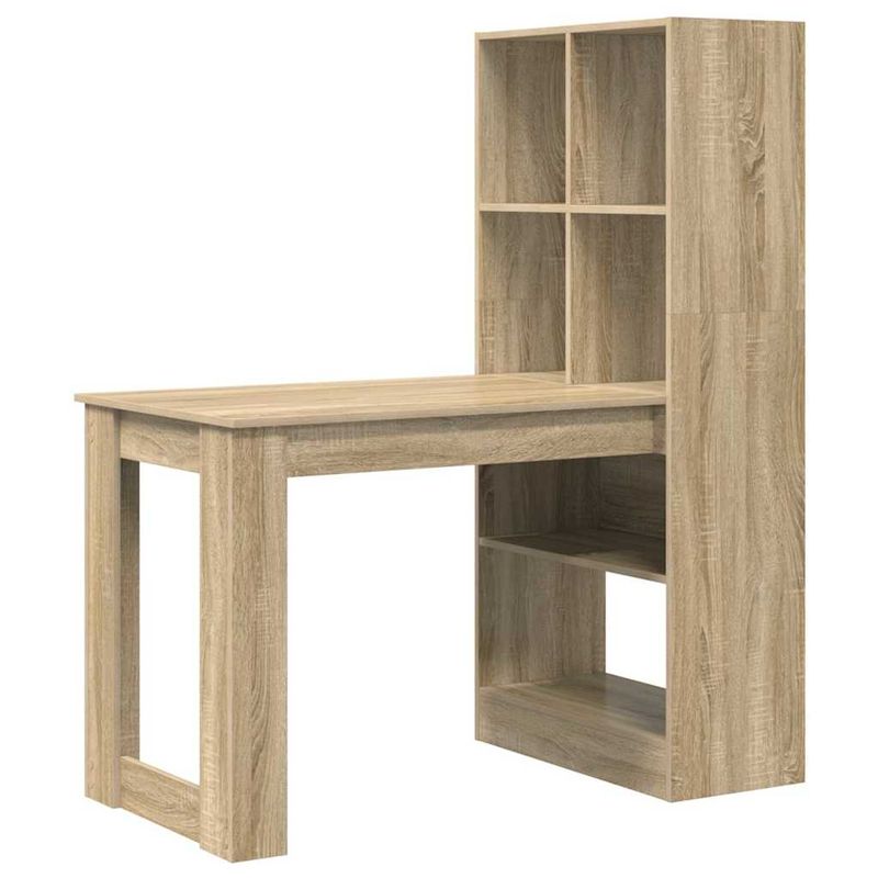 Casa si Gradina - Mobilier - Mese si birouri - Birouri - Birou cu raft cu depozitare Stejar sonoma 122 x 67 x 145 cm - Infinity.ro