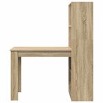 Casa si Gradina - Mobilier - Mese si birouri - Birouri - Birou cu raft cu depozitare Stejar sonoma 122 x 67 x 145 cm - Infinity.ro