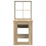 Casa si Gradina - Mobilier - Mese si birouri - Birouri - Birou cu raft cu depozitare Stejar sonoma 122 x 67 x 145 cm - Infinity.ro