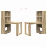 Casa si Gradina - Mobilier - Mese si birouri - Birouri - Birou cu raft cu depozitare Stejar sonoma 122 x 67 x 145 cm - Infinity.ro