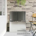 Casa si Gradina - Mobilier - Organizare si depozitare - Cutii depozitare - Cutie de depozitare exterioara Argintiu 80 x 50.5 x 50 cm - Infinity.ro