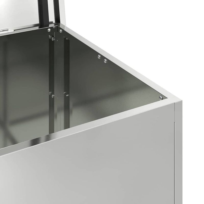 Casa si Gradina - Mobilier - Organizare si depozitare - Cutii depozitare - Cutie de depozitare exterioara Argintiu 80 x 50.5 x 50 cm - Infinity.ro