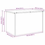 Casa si Gradina - Mobilier - Organizare si depozitare - Cutii depozitare - Cutie de depozitare exterioara Argintiu 80 x 50.5 x 50 cm - Infinity.ro