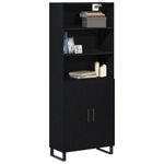 Casa si Gradina - Mobilier - Comode si corpuri - Comode - Inaltator Stejar Negru 69.5x34x180 cm Lemn Indelungat - Infinity.ro