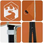 Casa si Gradina - Gradina si terasa - Umbrele si pavilioane - Pavilioane - Cort cu Copertina Portocaliu 250 x 250 x 227 / 236 / 245 cm - Infinity.ro