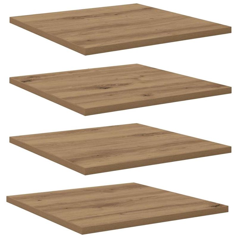 Casa si Gradina - Mobilier - Biblioteci si rafturi - Rafturi - Placi bookshelf, 4 bucati, din stejar artizanal, 40x40x1.5 cm, lemn finisat - Infinity.ro