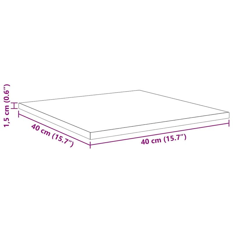 Casa si Gradina - Mobilier - Biblioteci si rafturi - Rafturi - Placi bookshelf, 4 bucati, din stejar artizanal, 40x40x1.5 cm, lemn finisat - Infinity.ro
