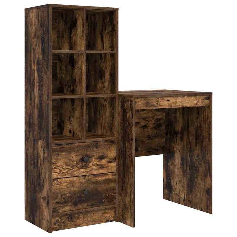 Casa si Gradina - Mobilier - Mese si birouri - Birouri - Birou cu stocare Stejar afumat Lemn prelucrat - Infinity.ro