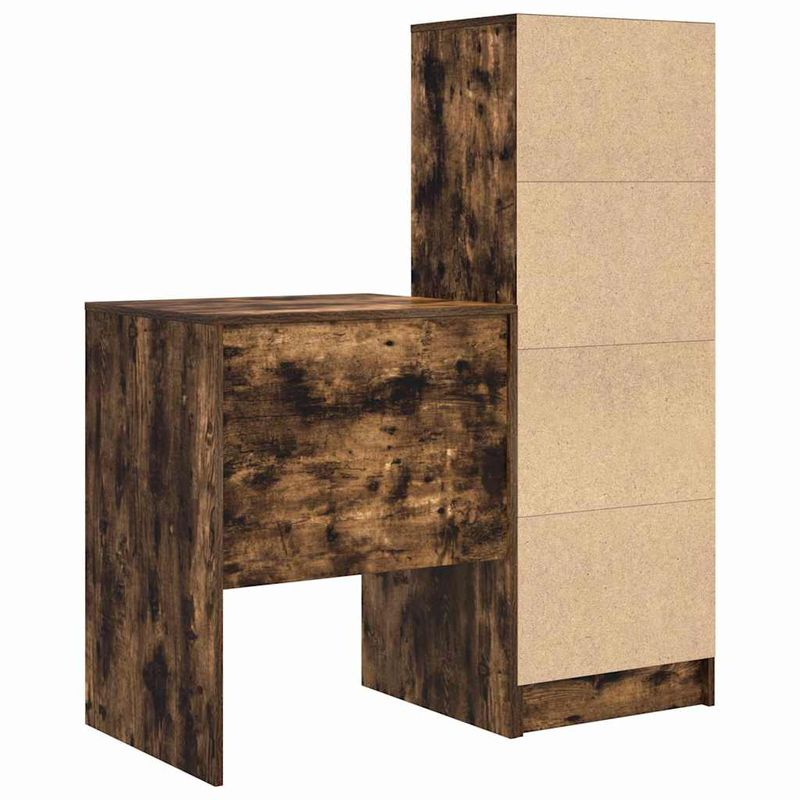 Casa si Gradina - Mobilier - Mese si birouri - Birouri - Birou cu stocare Stejar afumat Lemn prelucrat - Infinity.ro