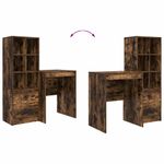 Casa si Gradina - Mobilier - Mese si birouri - Birouri - Birou cu stocare Stejar afumat Lemn prelucrat - Infinity.ro
