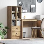 Casa si Gradina - Mobilier - Mese si birouri - Birouri - Birou cu stocare Stejar artizanal Lemn prelucrat - Infinity.ro