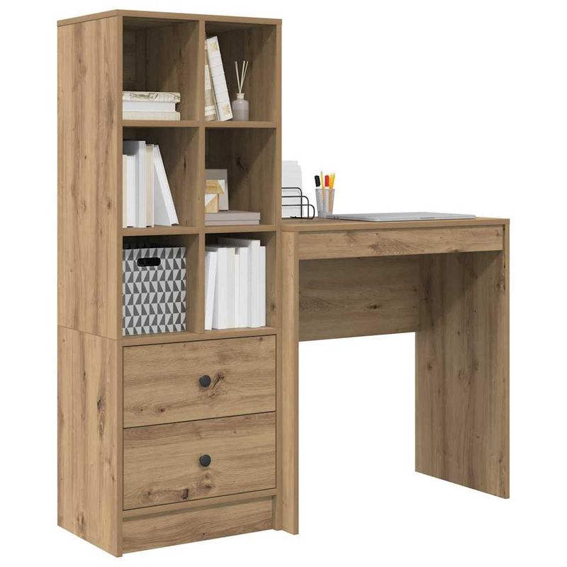 Casa si Gradina - Mobilier - Mese si birouri - Birouri - Birou cu stocare Stejar artizanal Lemn prelucrat - Infinity.ro