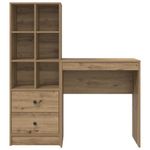 Casa si Gradina - Mobilier - Mese si birouri - Birouri - Birou cu stocare Stejar artizanal Lemn prelucrat - Infinity.ro