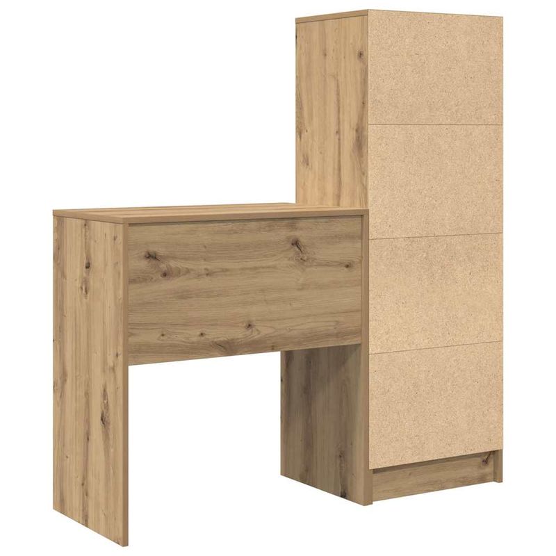 Casa si Gradina - Mobilier - Mese si birouri - Birouri - Birou cu stocare Stejar artizanal Lemn prelucrat - Infinity.ro