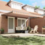 Casa si Gradina - Gradina si terasa - Umbrele si pavilioane - Pavilioane - Cortina Retractabila Manual Albastru Marin 450x300 cm - Infinity.ro