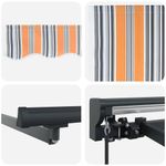 Casa si Gradina - Gradina si terasa - Umbrele si pavilioane - Pavilioane - Cortina Retractabila Manual Albastru Marin 450x300 cm - Infinity.ro