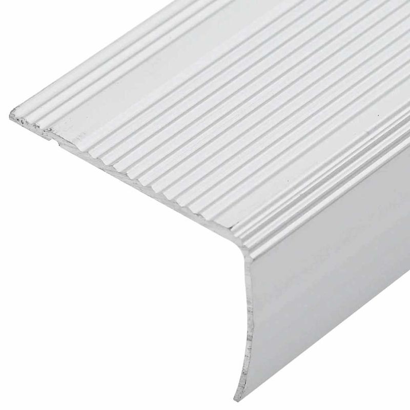 Casa si Gradina - Constructii - Scari si accesorii interioare - Scari lemn - Tavita pentru trepte 10 pcs Argintiu 67 cm Aluminiu - Infinity.ro