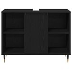 Casa si Gradina - Mobilier - Seturi de mobilier - Seturi baie - Set mobila baie  3 piese Stejar negru Lemn stratificat - Infinity.ro