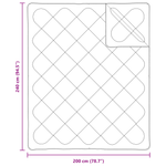Casa si Gradina - Textile si covoare - Perne si pilote - Pilote - Pilota Altele cu perna 3 pcs Alb 240 x 200 cm Microfibra - Infinity.ro
