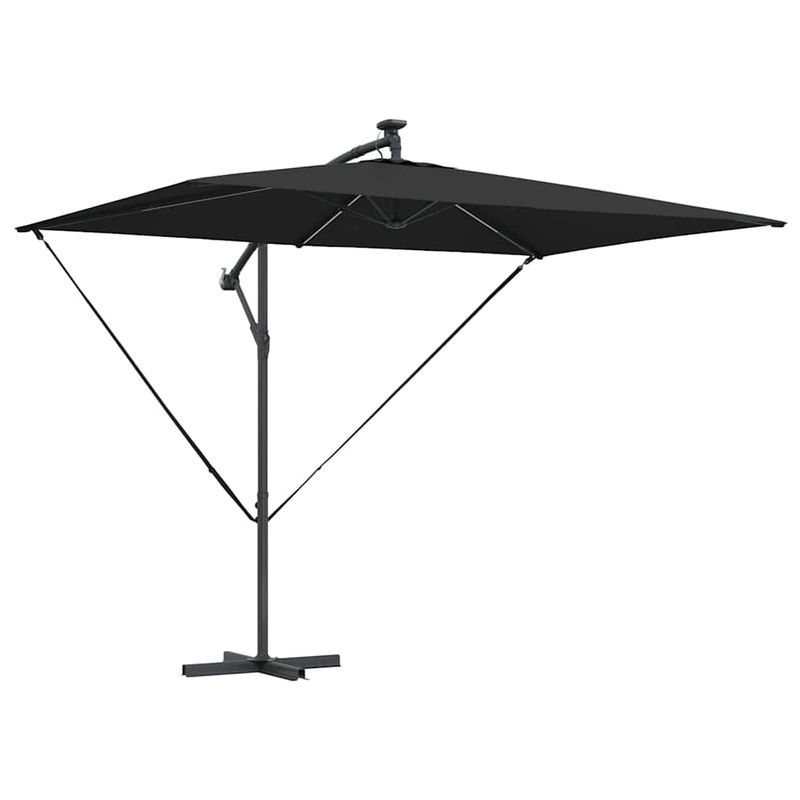 Casa si Gradina - Gradina si terasa - Umbrele si pavilioane - Umbrele - Parasol banana cu brate cu blocare Negru 294 x 200 x 254 cm - Infinity.ro