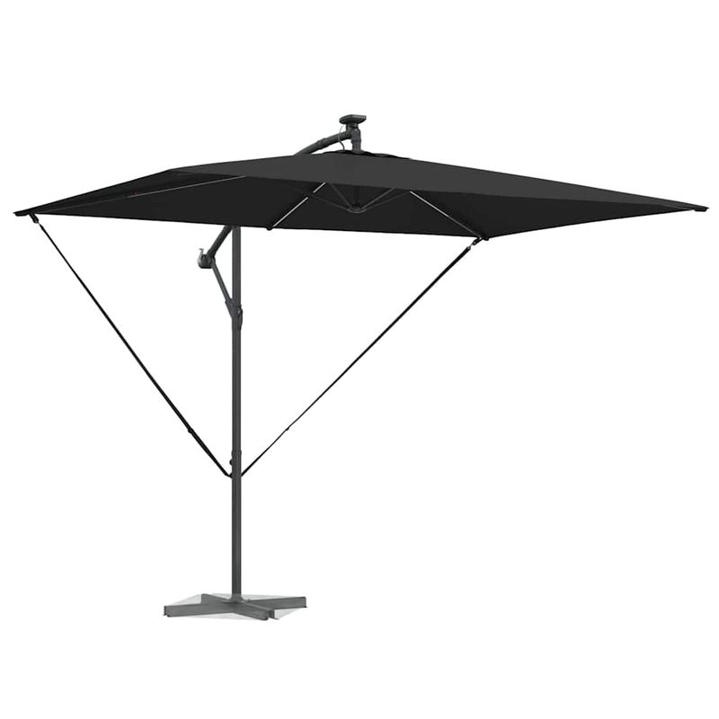 Casa si Gradina - Gradina si terasa - Umbrele si pavilioane - Umbrele - Parasol banana cu brate cu blocare Negru 294 x 200 x 254 cm - Infinity.ro