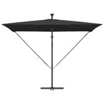 Casa si Gradina - Gradina si terasa - Umbrele si pavilioane - Umbrele - Parasol banana cu brate cu blocare Negru 294 x 200 x 254 cm - Infinity.ro