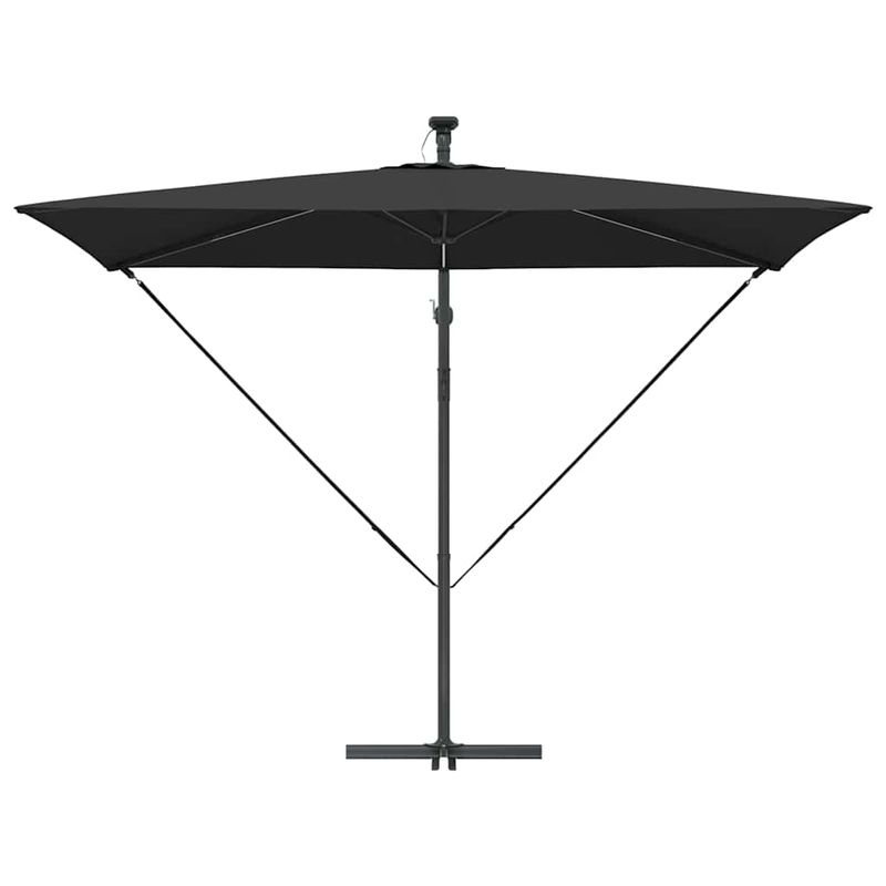 Casa si Gradina - Gradina si terasa - Umbrele si pavilioane - Umbrele - Parasol banana cu brate cu blocare Negru 294 x 200 x 254 cm - Infinity.ro