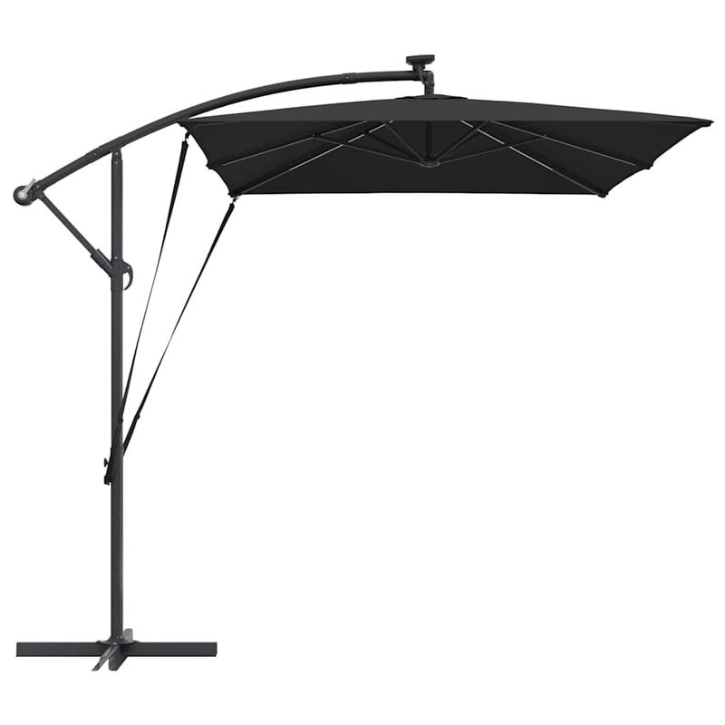 Casa si Gradina - Gradina si terasa - Umbrele si pavilioane - Umbrele - Parasol banana cu brate cu blocare Negru 294 x 200 x 254 cm - Infinity.ro