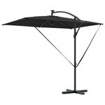 Casa si Gradina - Gradina si terasa - Umbrele si pavilioane - Umbrele - Parasol banana cu brate cu blocare Negru 294 x 200 x 254 cm - Infinity.ro