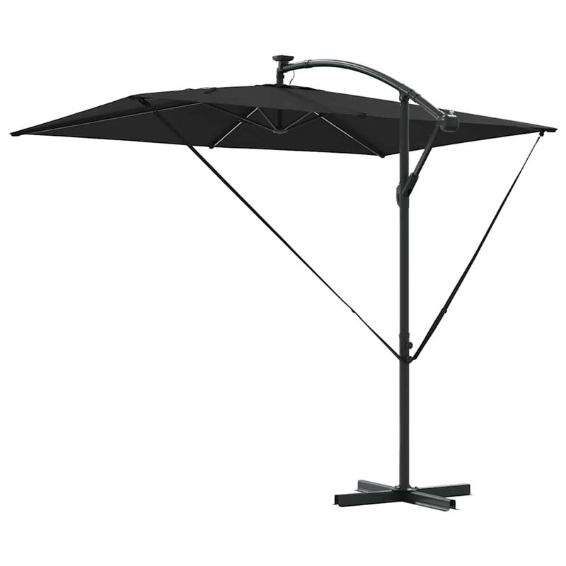 Casa si Gradina - Gradina si terasa - Umbrele si pavilioane - Umbrele - Parasol banana cu brate cu blocare Negru 294 x 200 x 254 cm - Infinity.ro