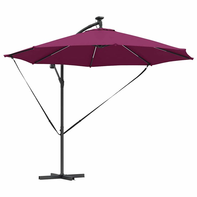 Casa si Gradina - Gradina si terasa - Umbrele si pavilioane - Umbrele - Parasol banana cu brate Rosu bordo 294 x 294 x 248 cm - Infinity.ro